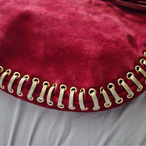 Michael Kors red suede leather purse! - Picture 7 of 15